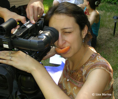 Tournage de Travelling et Contre-Jour  Lisa Marina