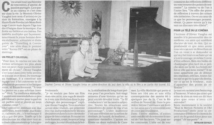 Olivier Vaughn et Daphn Cornez au piano  La Province