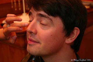 Olivier Vaughn au maquillage  Philippe Englebert