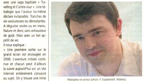 L'article, partie 2. Ralisateur et acteur (photo : P. Englebert/A. Petteno)
