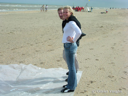 Bche sur le sable  Olivier Vaughn