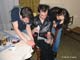 Philippe, Nicolas et Angelica en rflexion fulminante sur un point du script  Olivier Vaughn