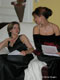 Nama et Cindy peaufinent une dernire fois leurs rpliques  Olivier Vaughn