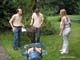 Scne en extrieur avec Romuald, Brenger et Laura  Olivier Vaughn