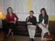 Karen, Olivier et Lisa prparent une de leurs scnes les plus prenantes  Frdrique Mahy